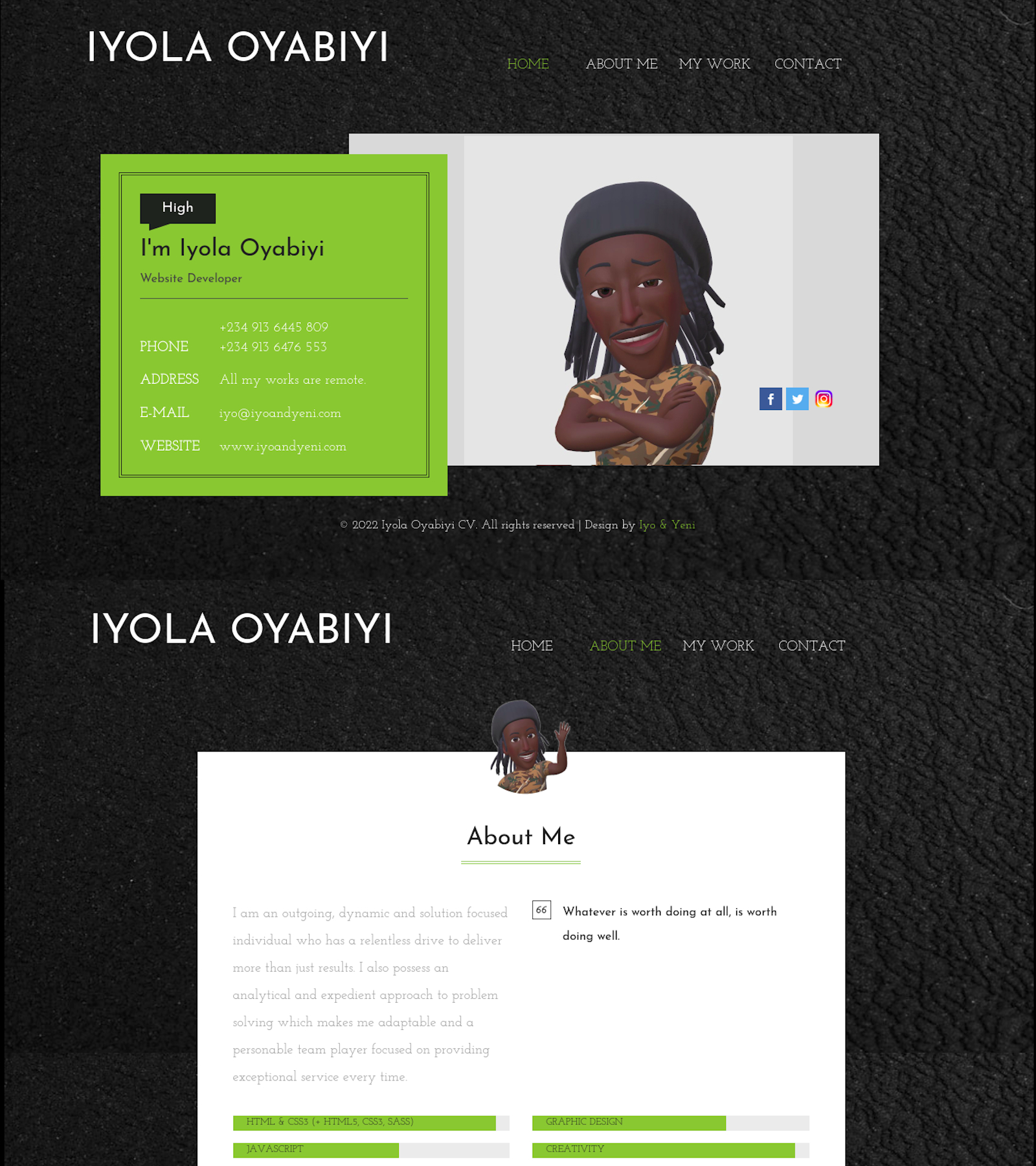 Iyo and Yeni template